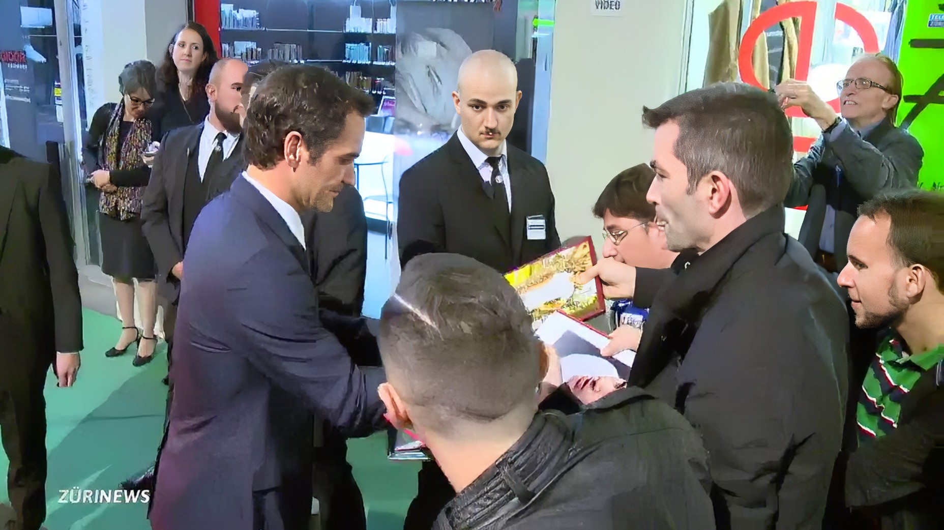 Foto mit Roger Federer